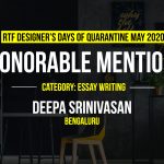 Designer's Day in Quarantine by Deepa Srinivasan